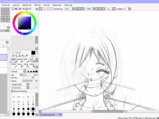 Hentai speed drawing - pjesë 2 - inking