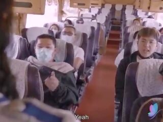 더러운 클립 근무 기간 버스 와 거유 아시아의 매춘부 독창적 인 중국의 av x 정격 비디오 와 영어 서브