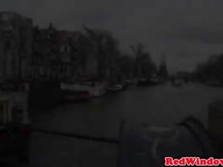 حقيقي هولندي streetwalker ركوب الخيل و تمتص جنس فيلم رحلة حدث